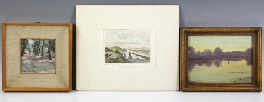 Large Group of European Paintings, Prints: Large group of European paintings, oils, watercolors, and prints. Provenance: The Collection of Katherine Henrietta de Stuers.