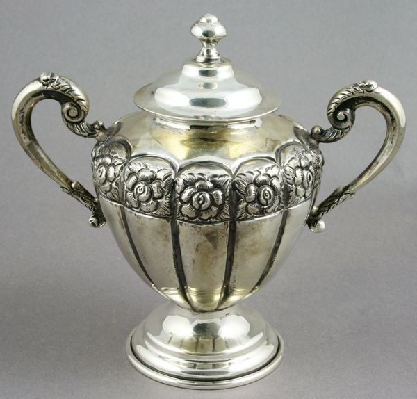 Six-piece Sterling Silver Tea Set, 188.6 ozt. - 4