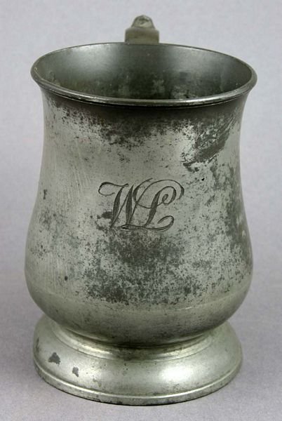 19/20th C. English Pewter Pint Mug, James Yates - 2