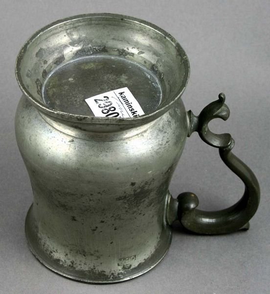 19/20th C. English Pewter Pint Mug, James Yates - 3