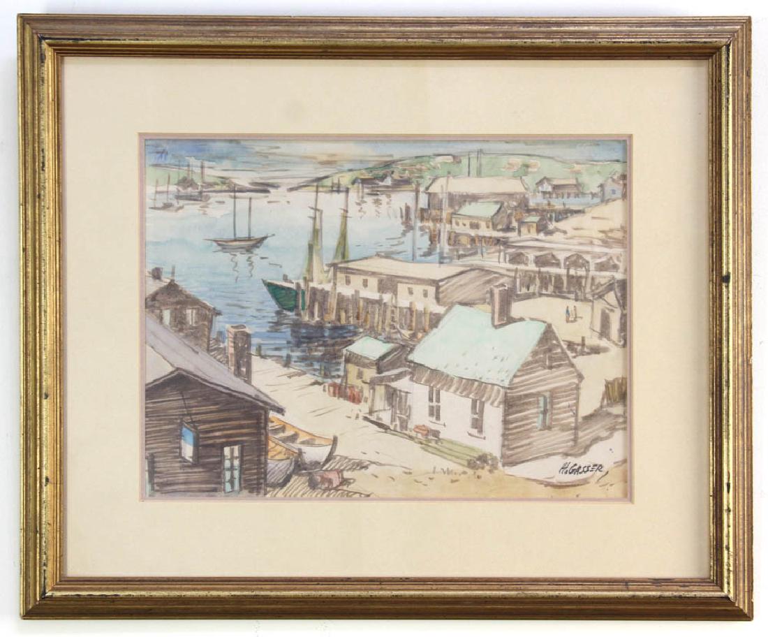 Henry Gasser, Harborview, Watercolor (1 of 8)