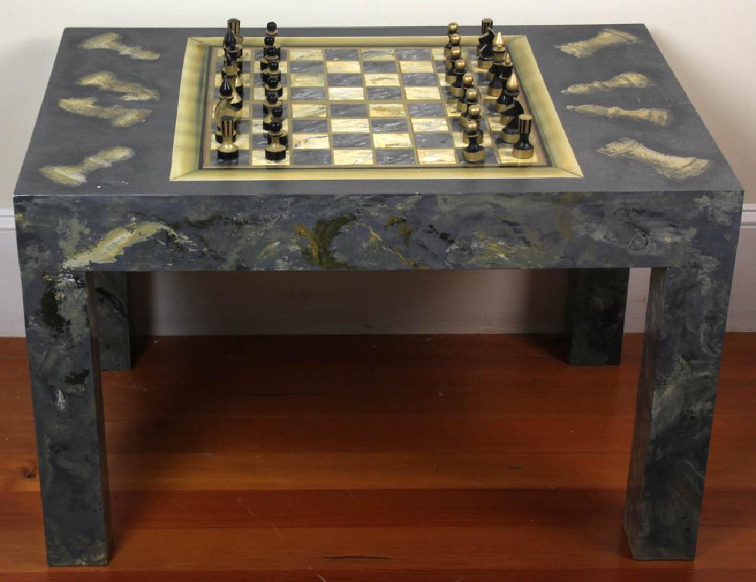 Joan Bedz, Painted Table with Game Board (1 of 9)