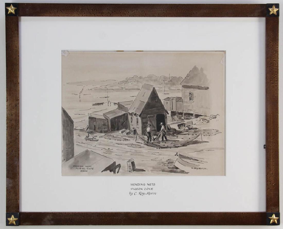 C Roy Morse, Mending Nets, Pigeon Cove (1 of 8)