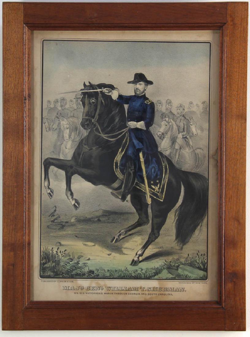 Currier and Ives Print, William T Sherman (1 of 6)