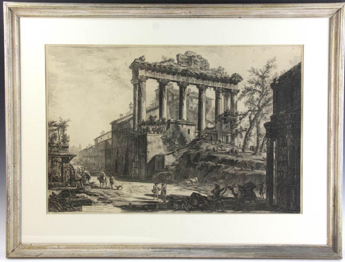 Piranesi Etching, Temple of Concord (1 of 5)