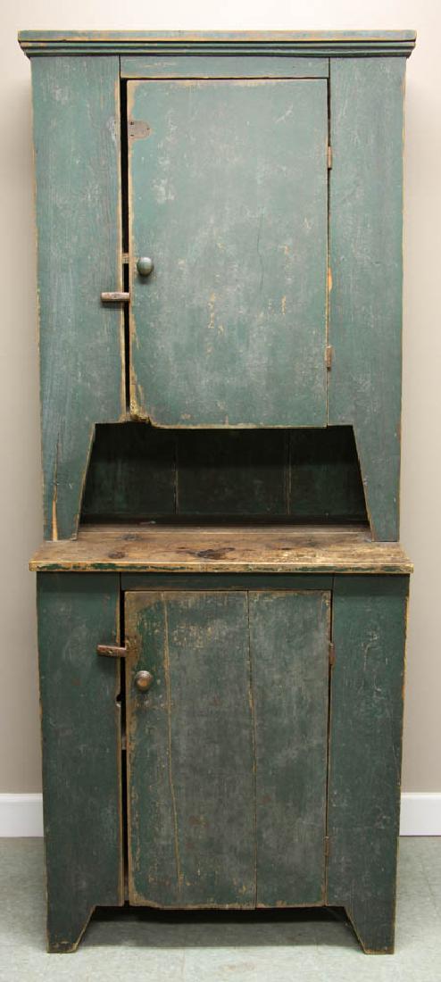 Antique Painted Country Cupboard (1 of 5)