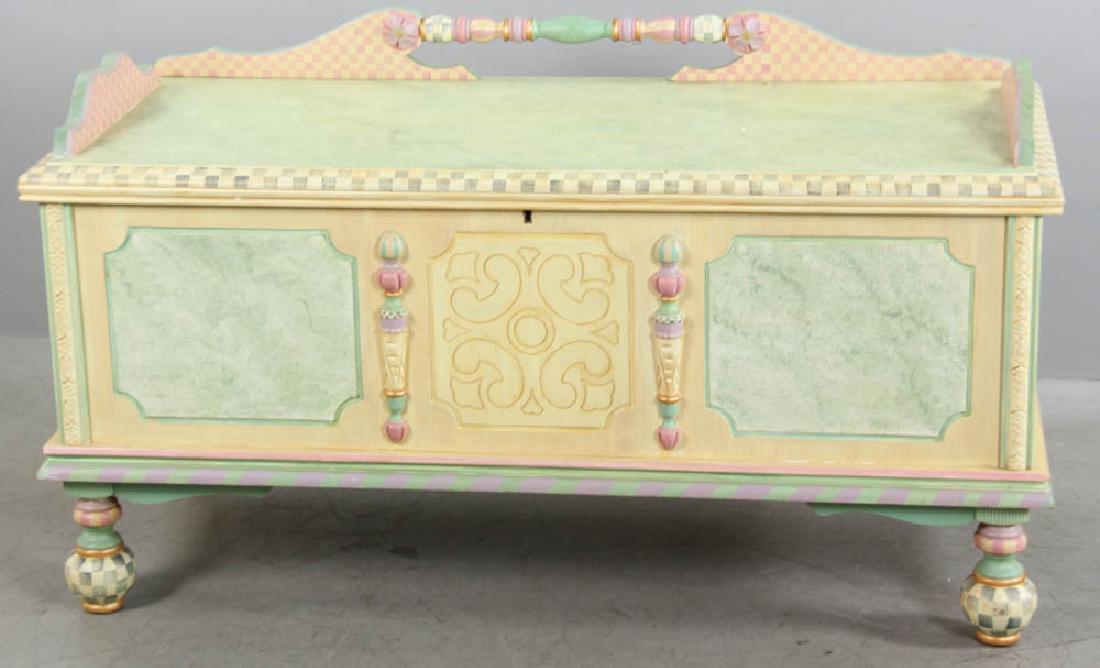 MacKenze-Childs Painted Storage Chest (1 of 7)