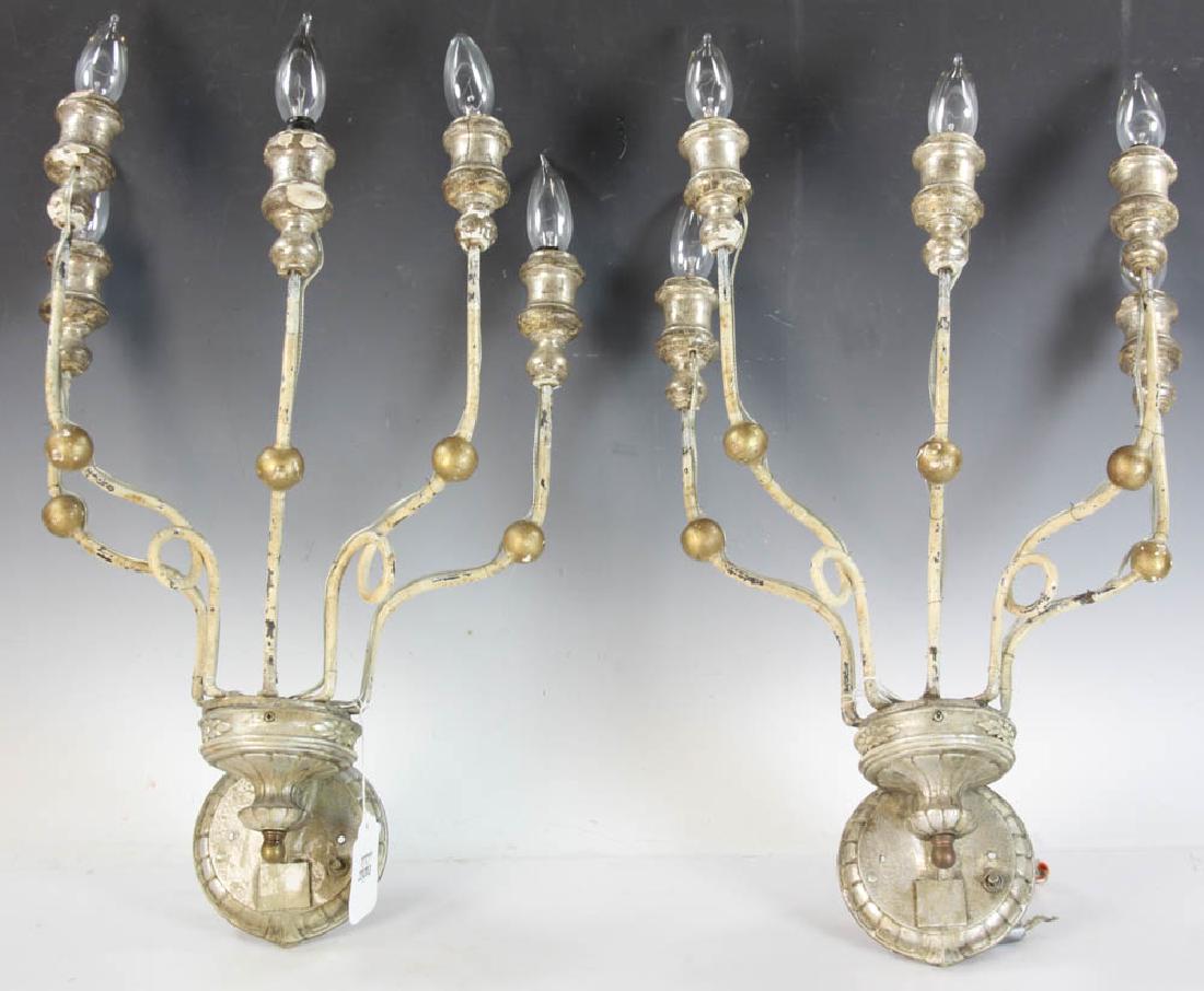 Pair of Five-Arm Five-Lamp Sconces (1 of 6)