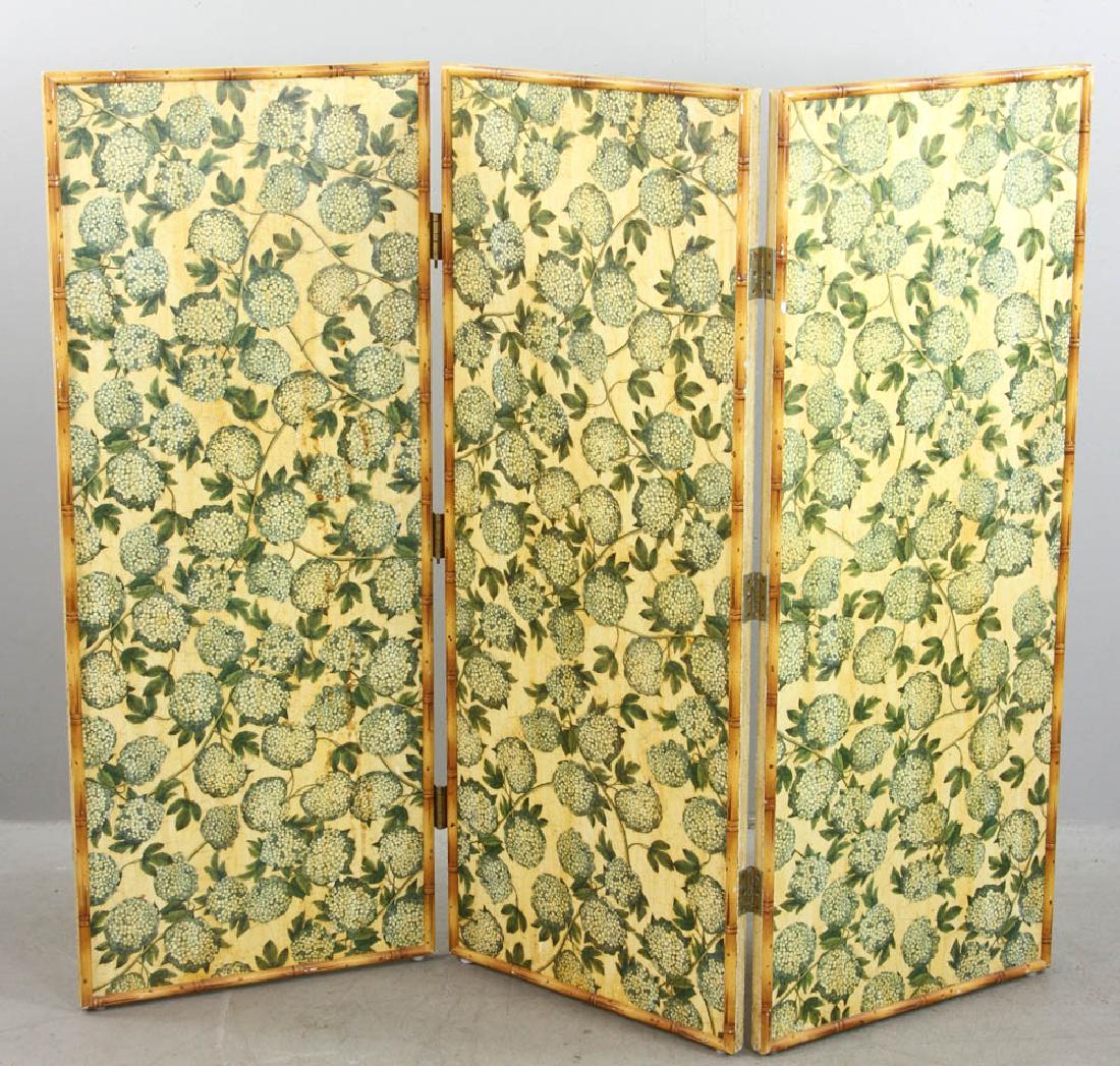 Decoupage Three Panel Folding Screen (1 of 5)