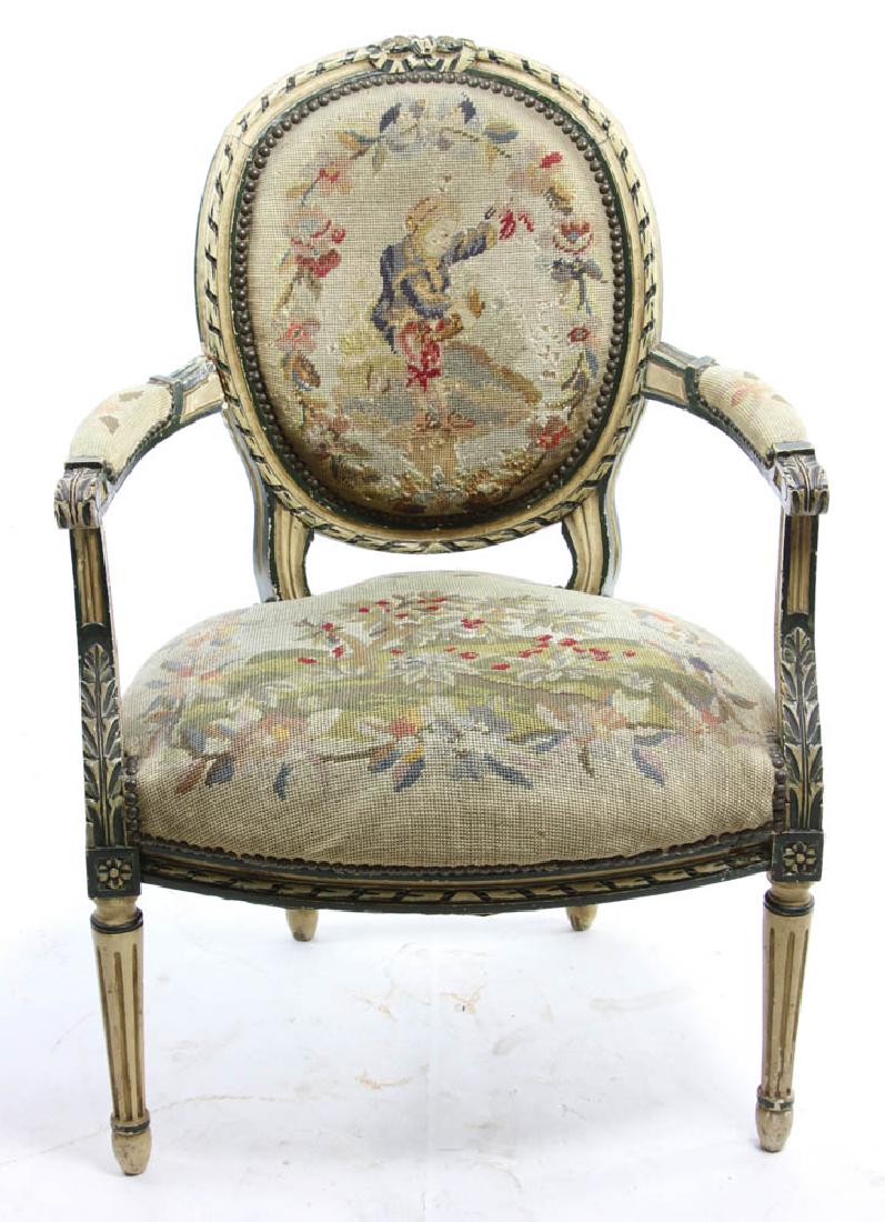French Style Needlepoint Chair (1 of 6)