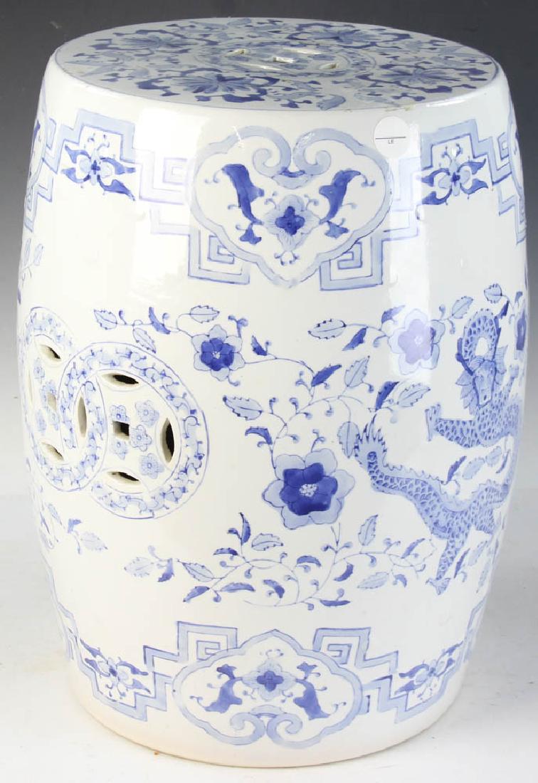 Chinese Glazed Barrel Form Garden Seat (1 of 9)