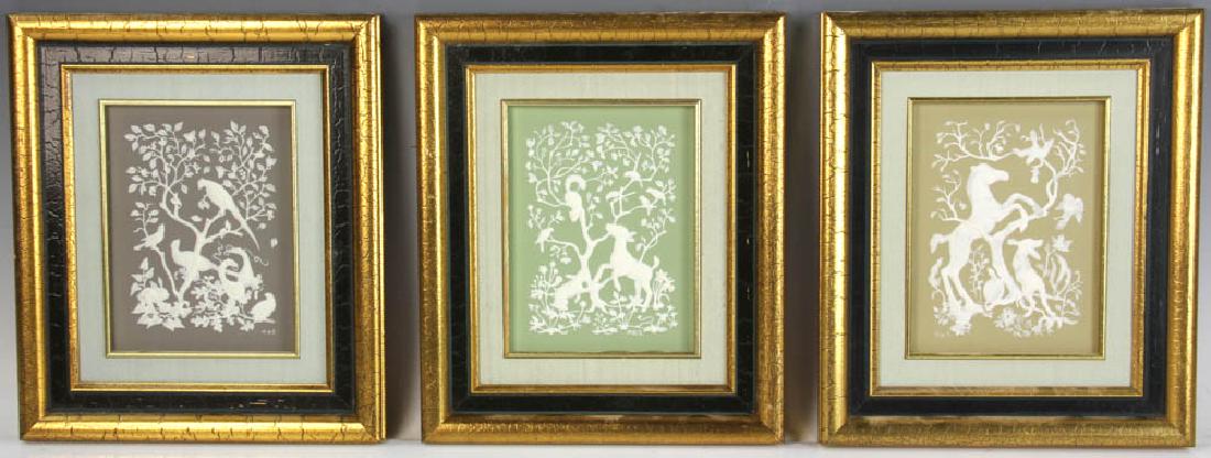 Three Jasperware Framed Plaques (1 of 8)