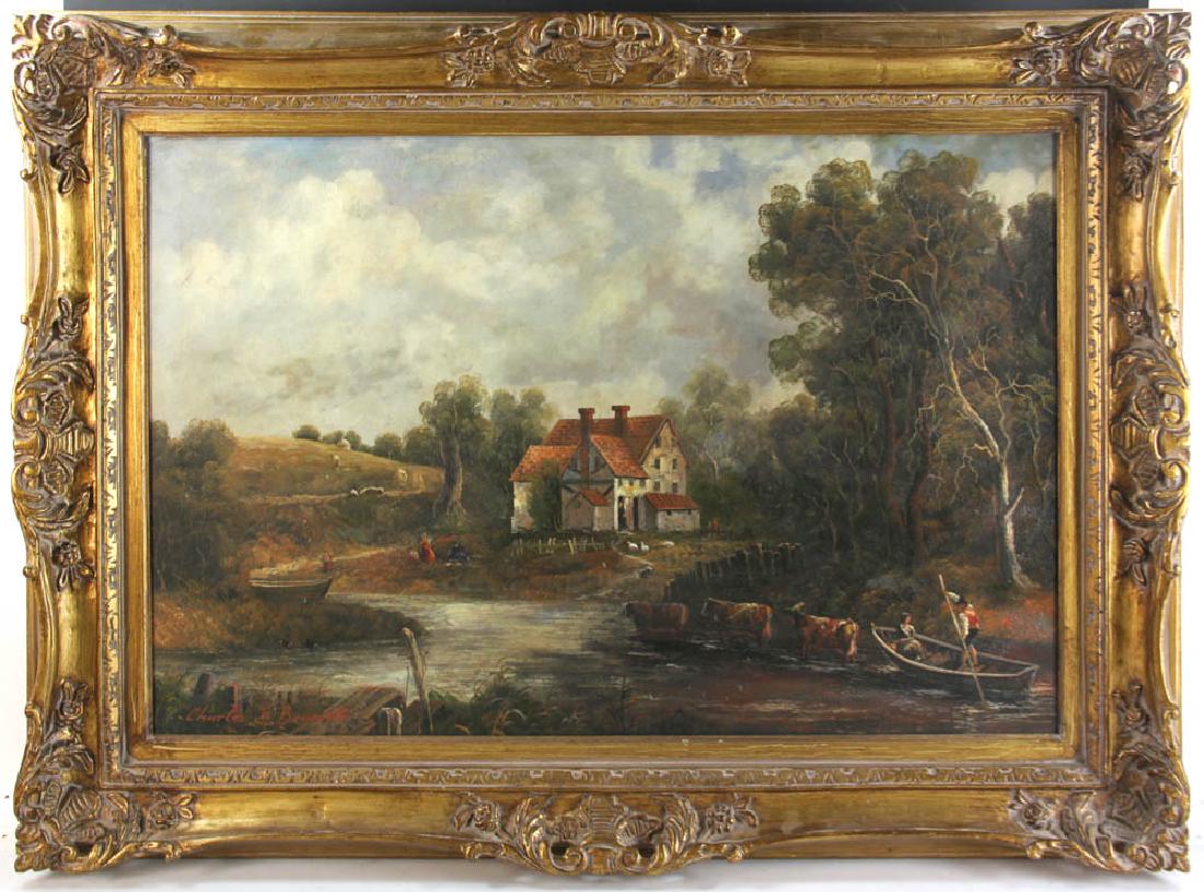 Charles Branwhite, Landscape, Oil on Canvas (1 of 7)