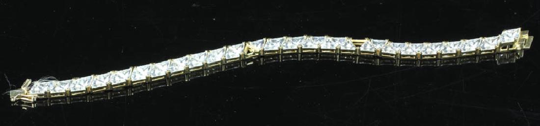 14k Yellow gold and Zircon Bracelet (1 of 5)