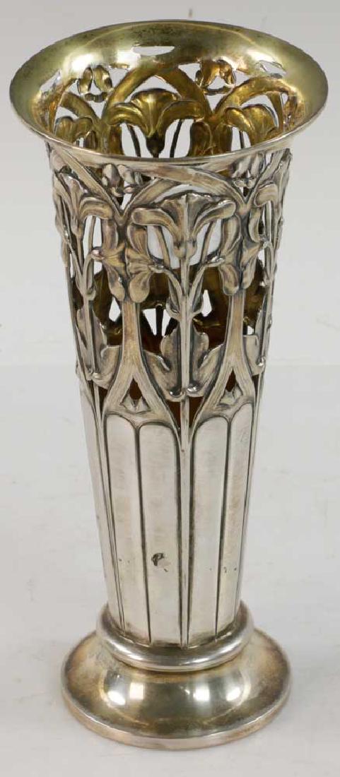 German Austrian Art Nouveau Silver Vase (1 of 3)