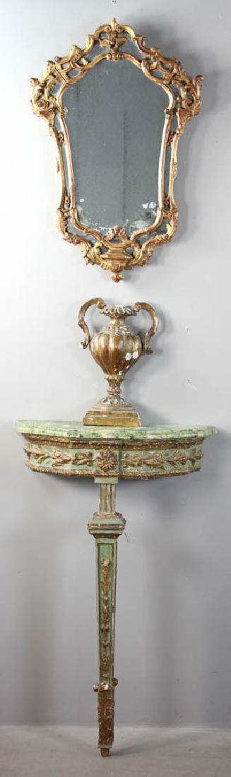 Turtle Mirror, Half Urn, Demilune Table (1 of 6)