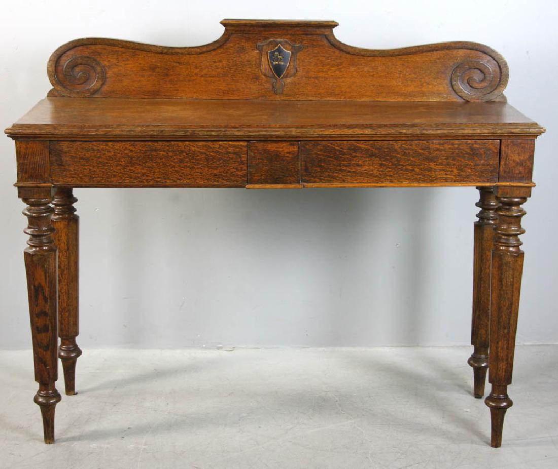 19th C English Hunt Board with Lion Crest (1 of 8)