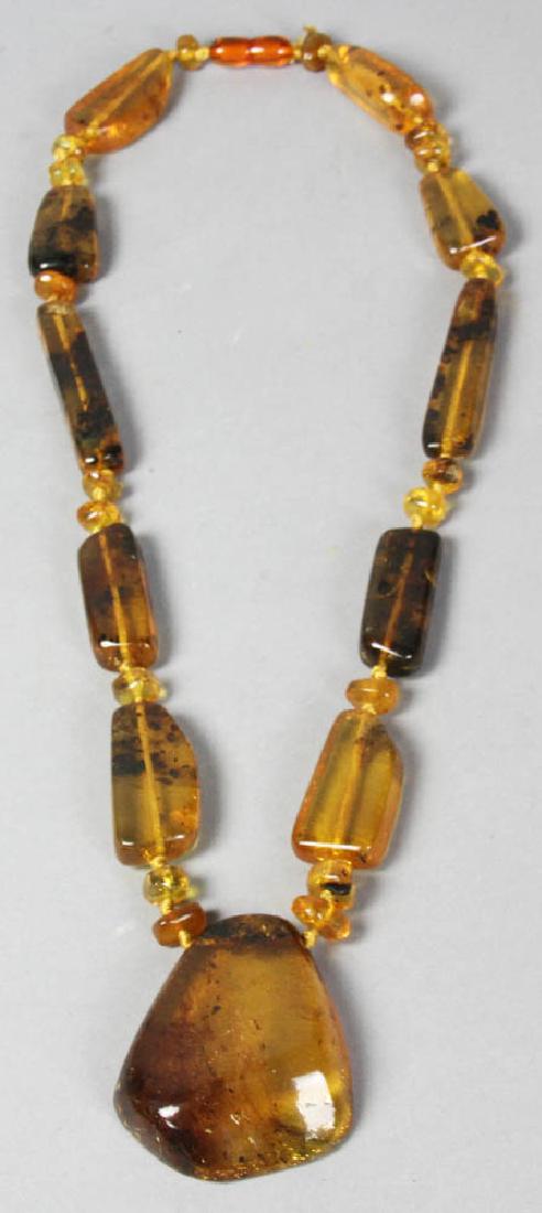 Amber Bead Necklace (1 of 7)