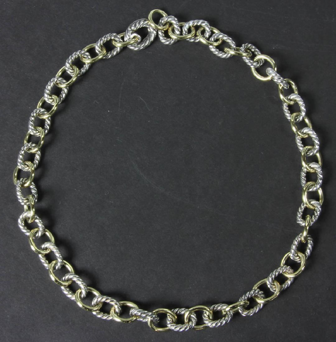 David Yurman 18k and Sterling Necklace (1 of 3)