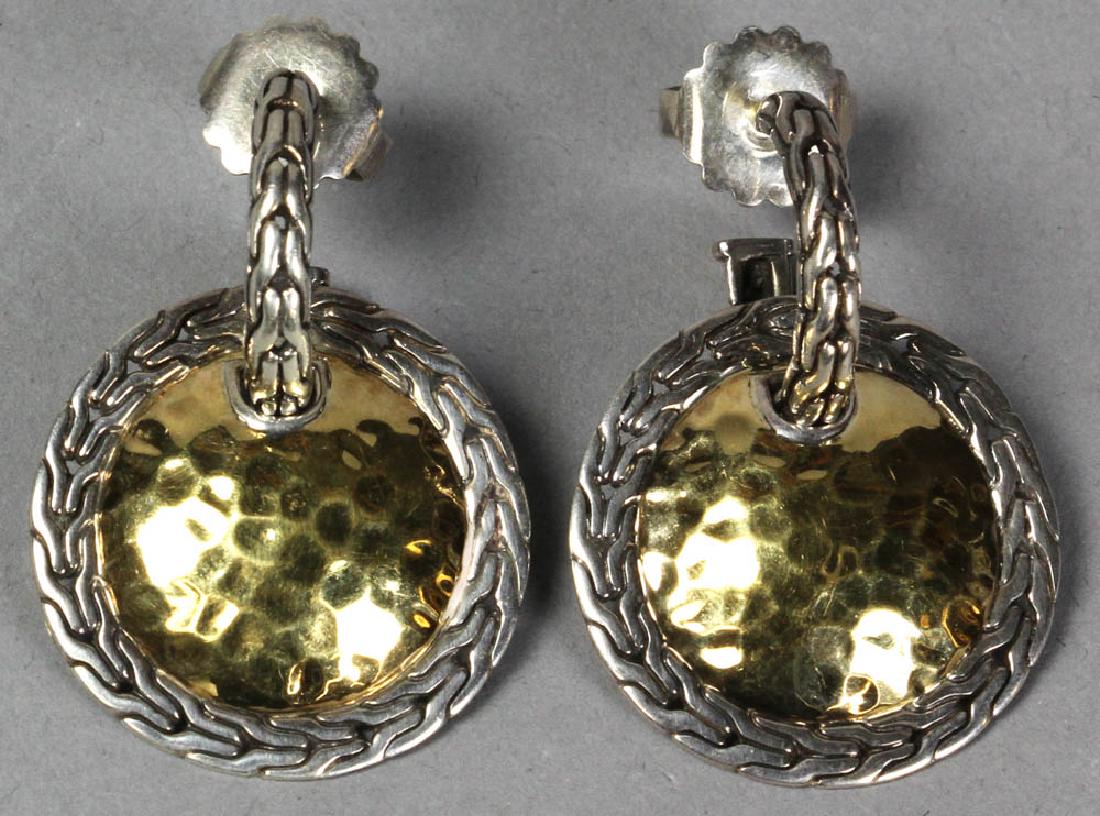 John Hardy 22k Gold and Sterling Earrings (1 of 7)