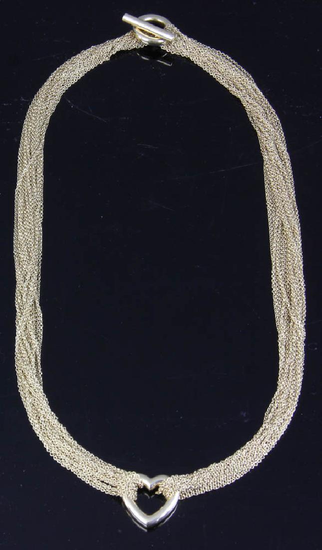 Tiffany Elsa Peretti 18k Open Heart Necklace (1 of 5)