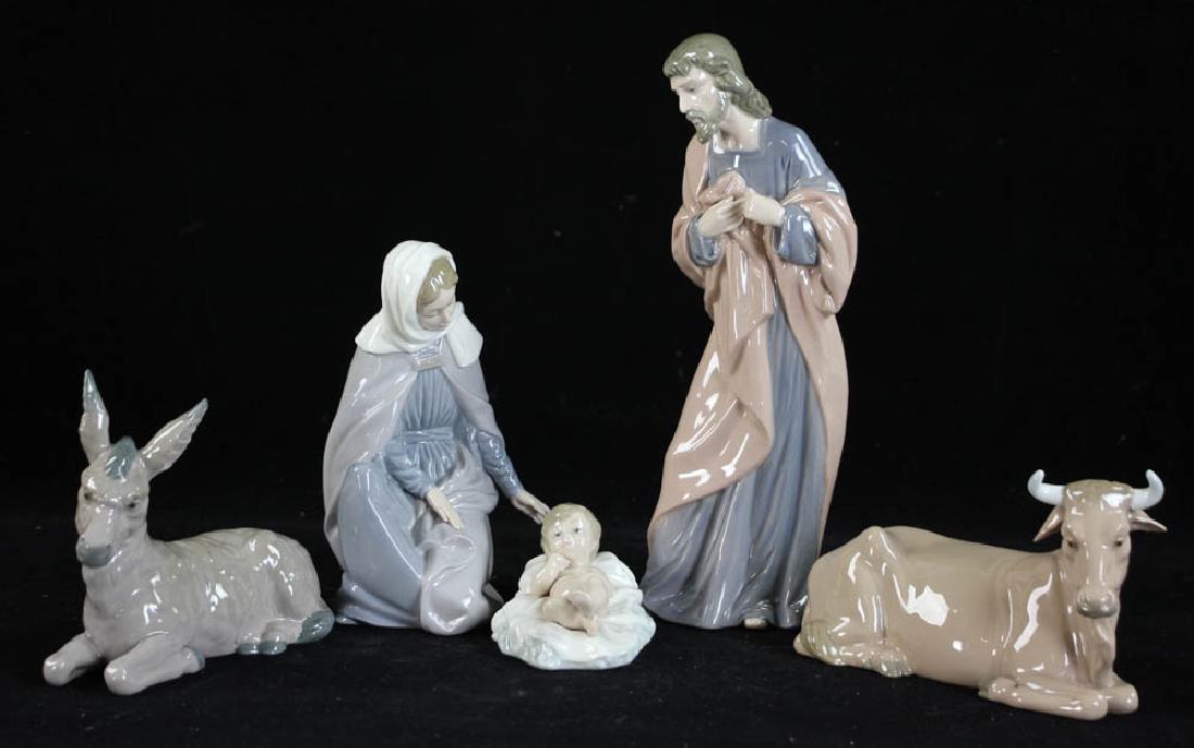 Nao Lladro Porcelain Nativity Figures