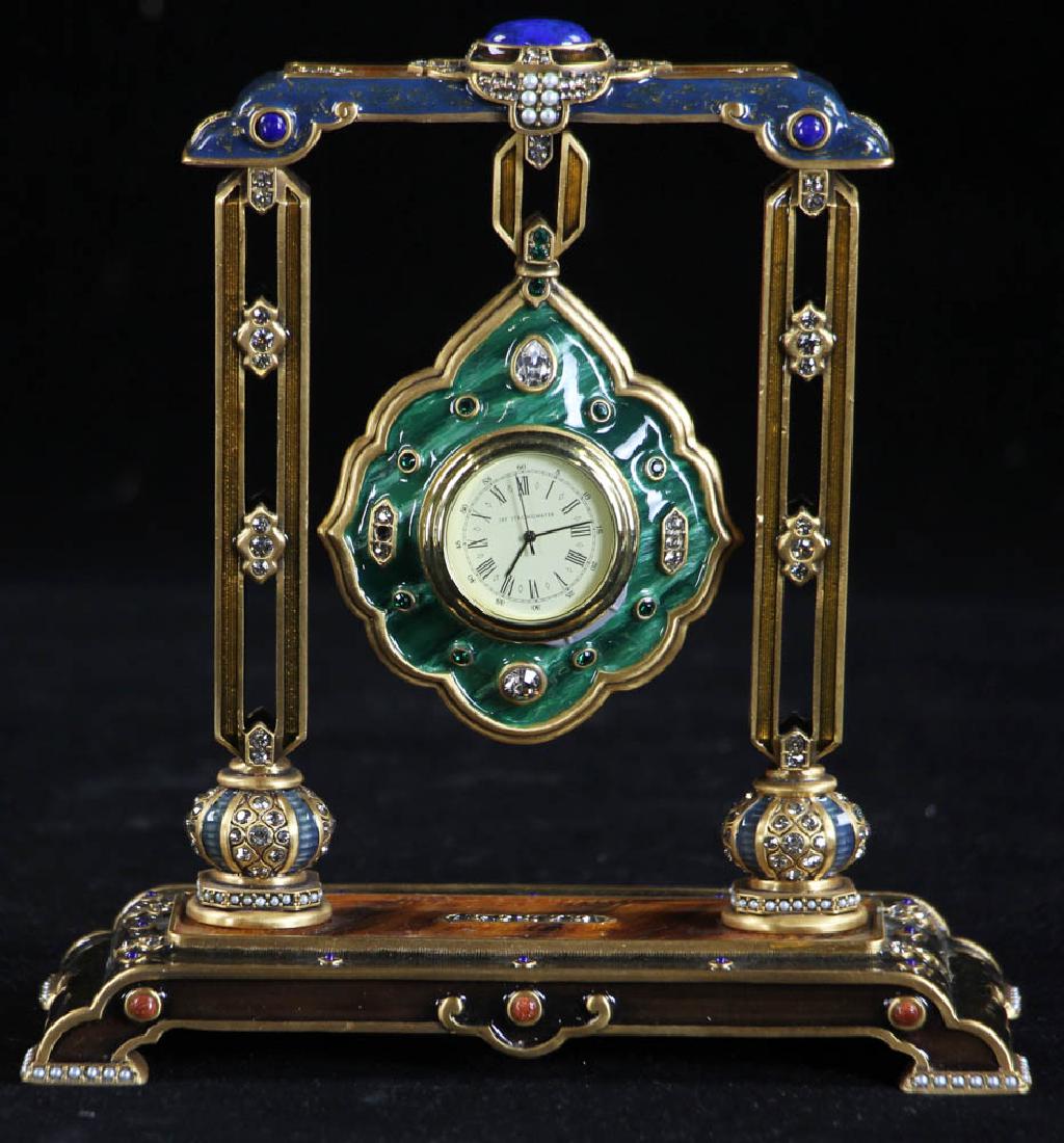 Jay Strongwater Asian Style Enameled Clock (1 of 6)