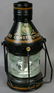 1054: Steel Ship Lantern Painted USS Constitution