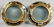 1110: Pair of 20th C. Round Brass Porthole Windows