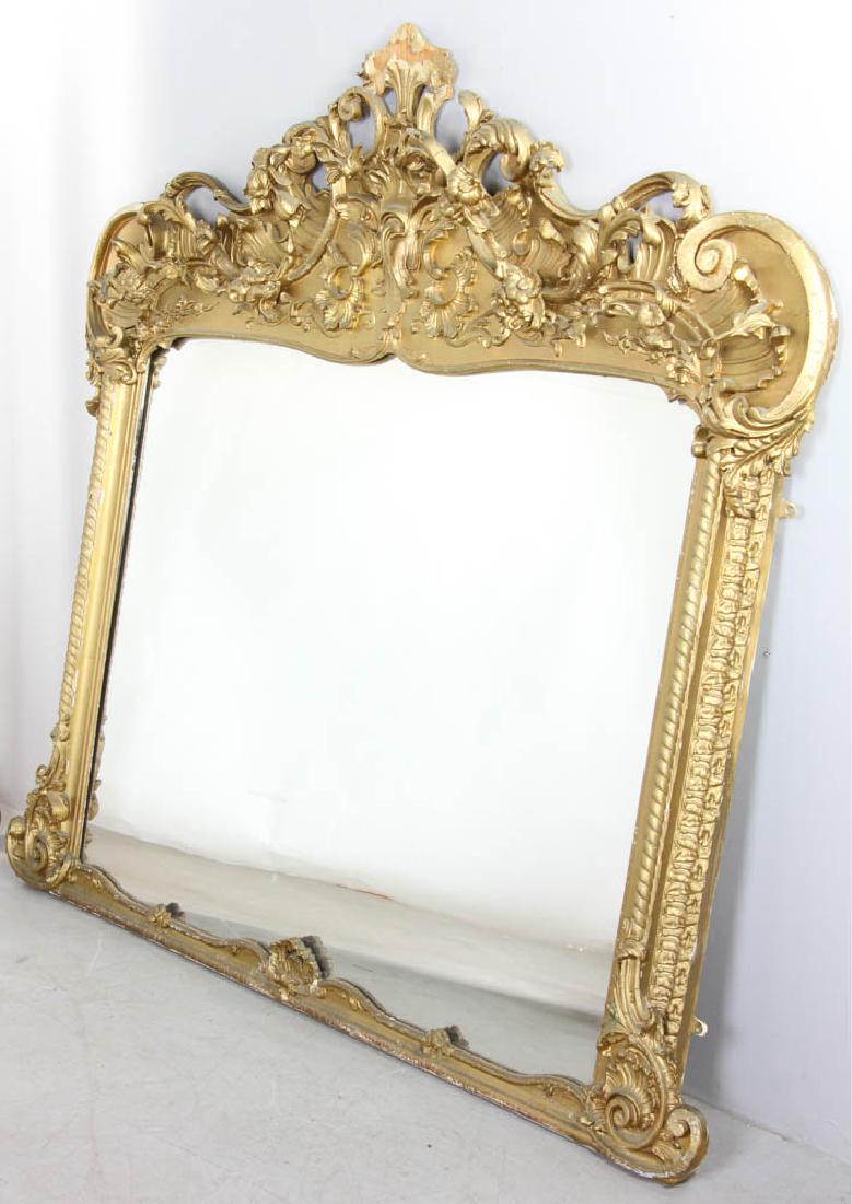 Large Ornate Gilt Mirror (1 of 7)