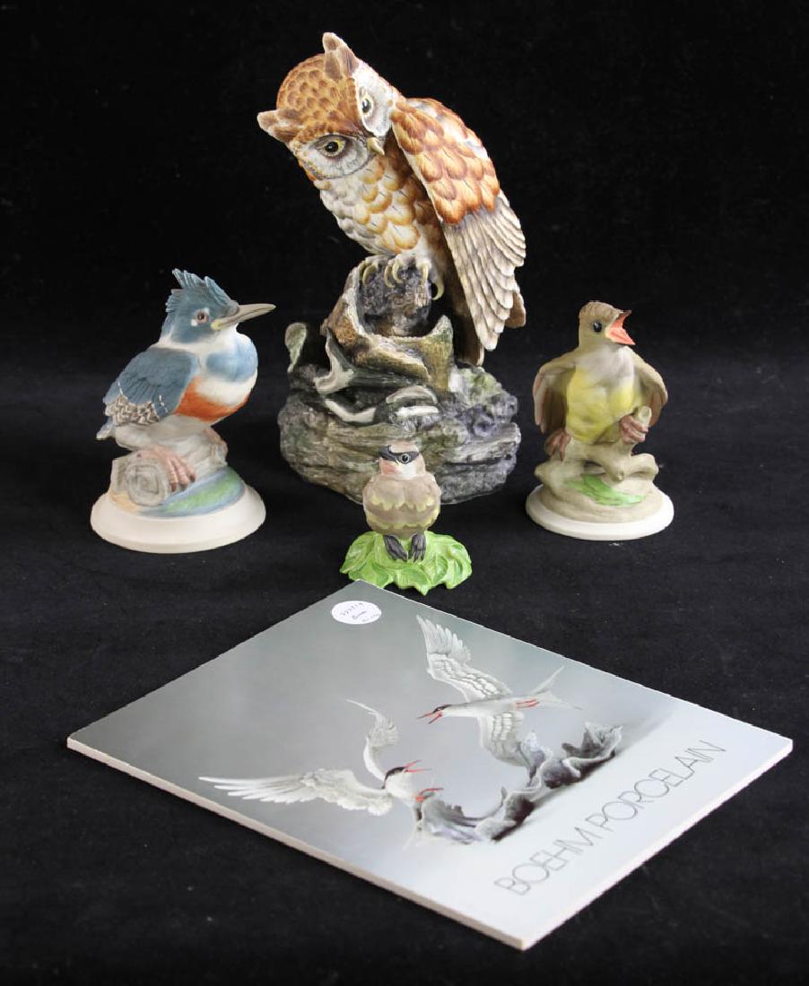 Four Boehm Porcelain Figures, Owl (1 of 10)