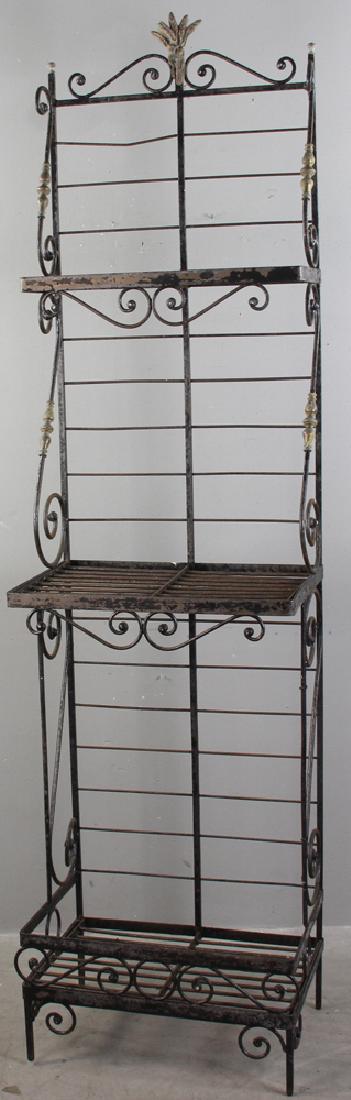 French Wrought Iron Bakers Rack (1 of 5)
