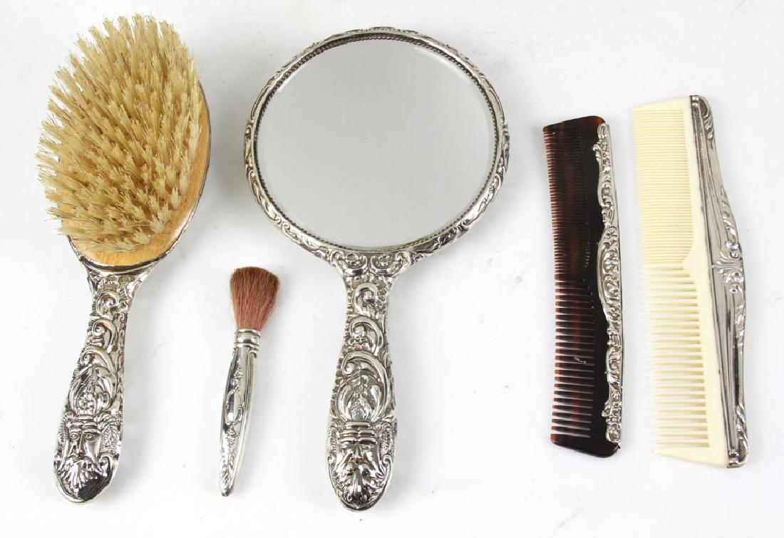 Ladies Silver Vanity Pieces (1 of 5)