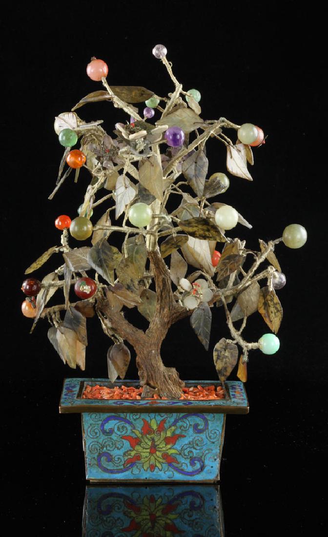 Chinese Republic Period Cloisonne Planter with Tree (1 of 7)