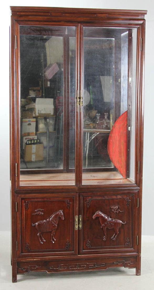 Chinese Teakwood China Display Cabinet (1 of 6)