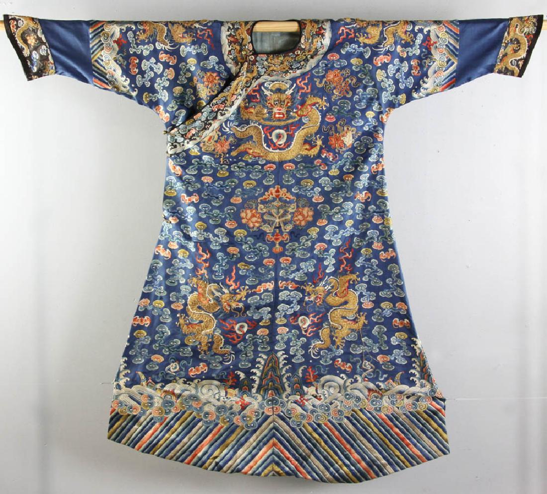 19thC Chinese Silk Robe (1 of 9)