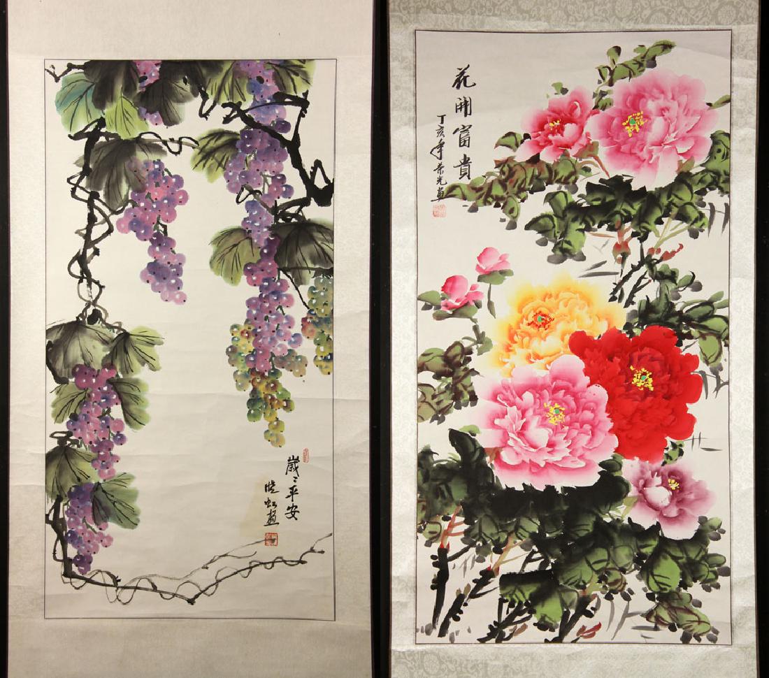 Two Chinese Scroll Paintings (1 of 9)