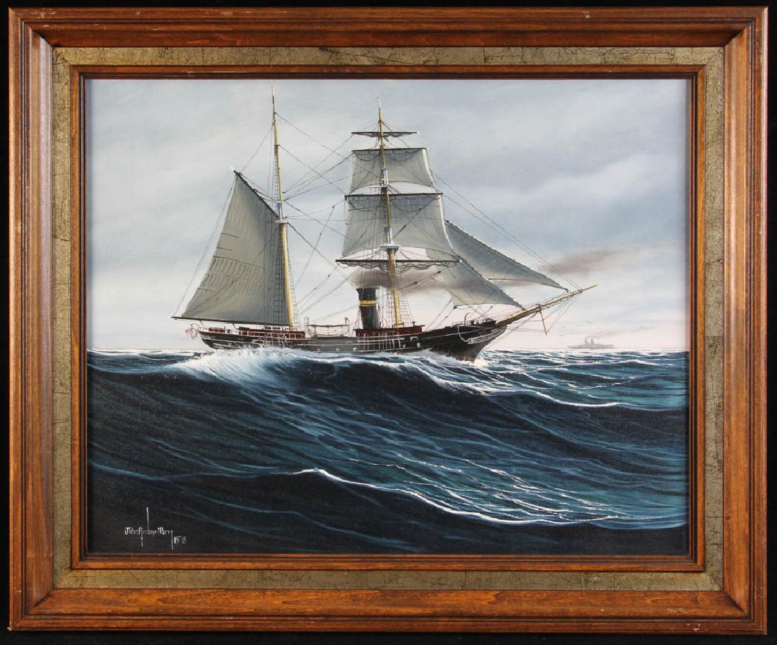 John Perry Steam Sailor Oil on Canvas (1 of 7)