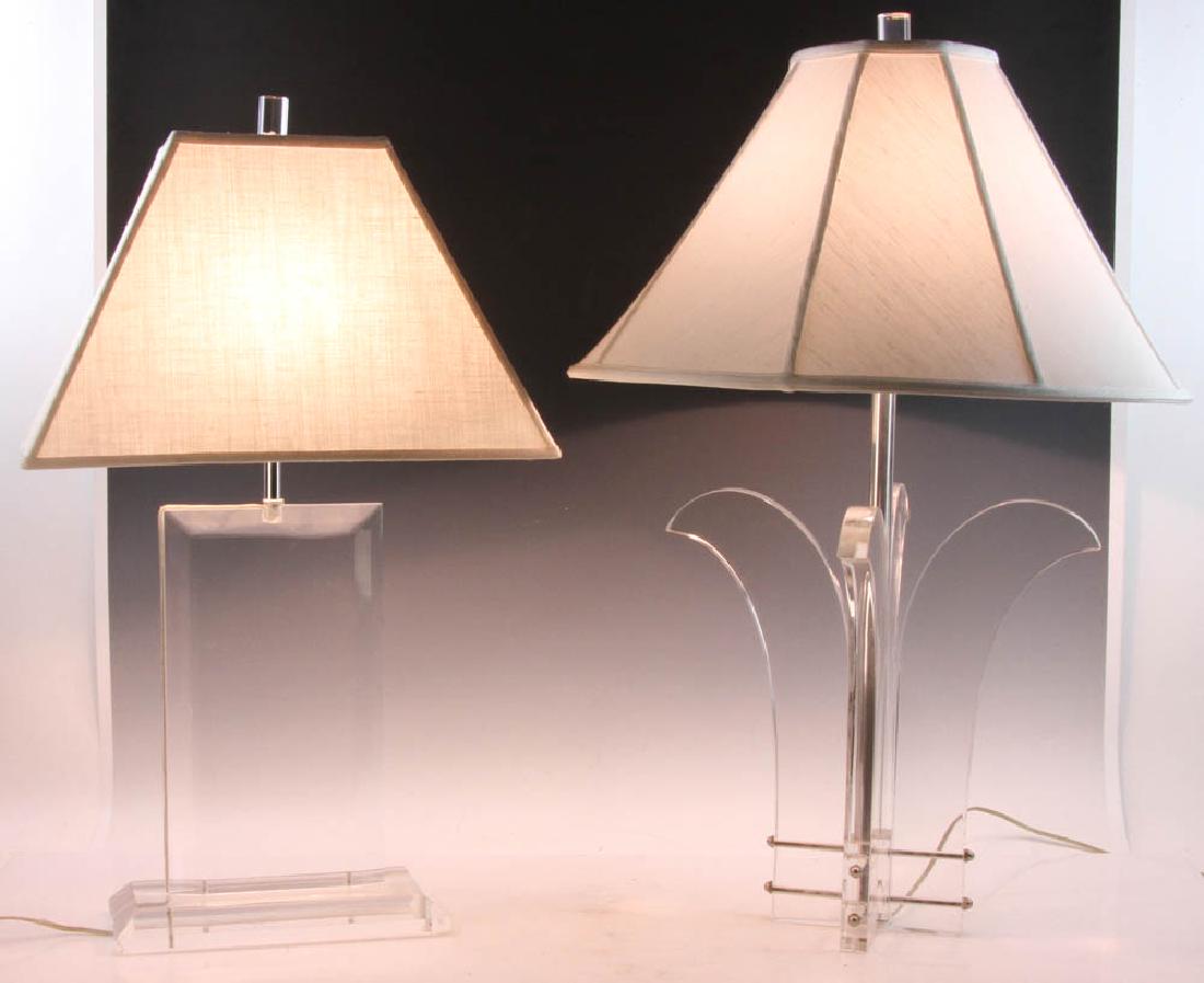 Two Lucite Lamps (1 of 3)