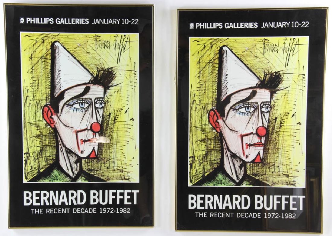 Pair of Bernard Buffet Exhibit Posters: Bernard Buffet 'The Recent Decade' 1972-1982 posters, 35" x 23". Provenance: Lake Park, Florida Estate.