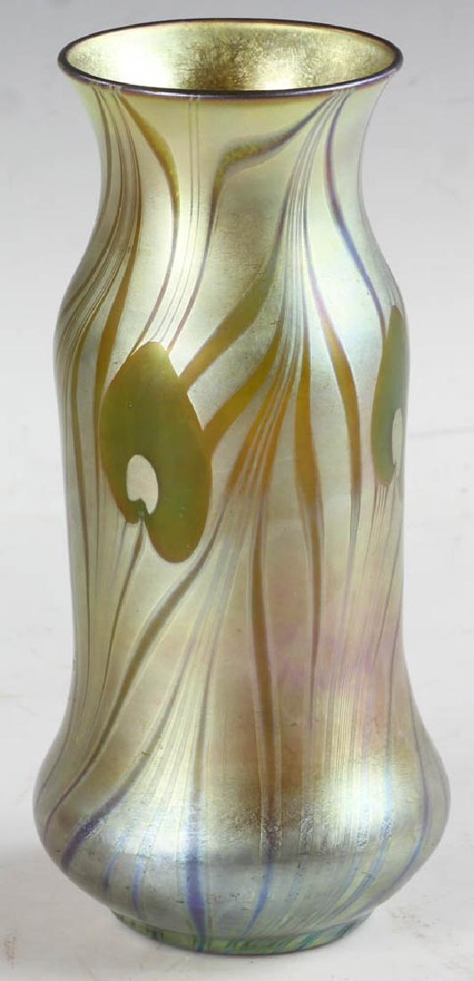 Steuben Aurene Pulled Feather Vase Feb 02 2019 Kaminski