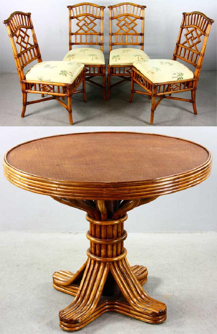 Bamboo Dining Table and Chairs