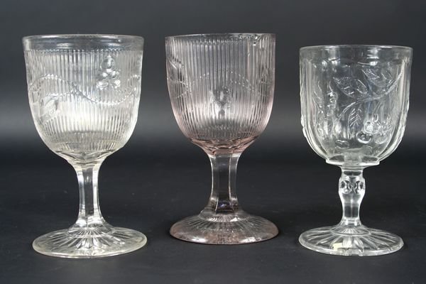 (20) 19th C. American Pattern Glass Goblets - 3
