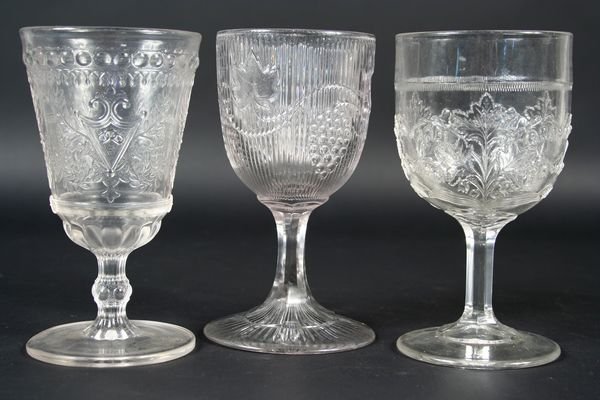(20) 19th C. American Pattern Glass Goblets - 5
