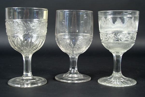 (20) 19th C. American Pattern Glass Goblets - 6