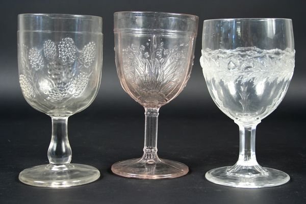 (20) 19th C. American Pattern Glass Goblets - 7