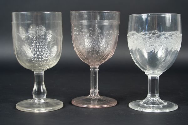 (20) 19th C. American Pattern Glass Goblets - 8