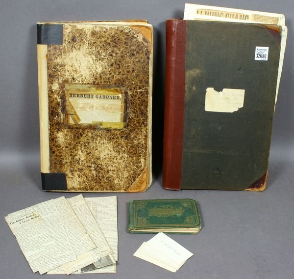 Two 19th C. Scrap Albums & Other Memorabilia