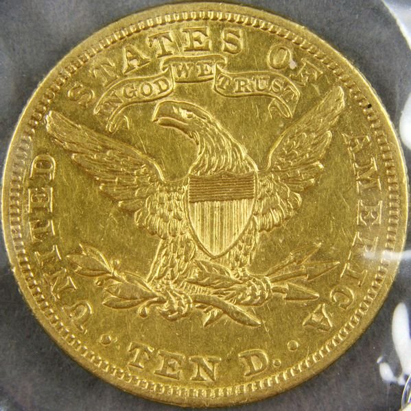 1898 10 Dollar Gold Liberty Half Eagle Coin - 2