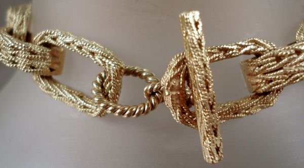 Ladies 14KT Chain Bracelet - 2